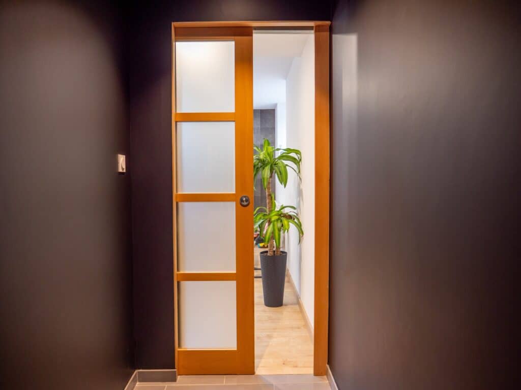 Porte intérieure - Bois- coulissante galandage - Marigny - Pasquet menuiseries