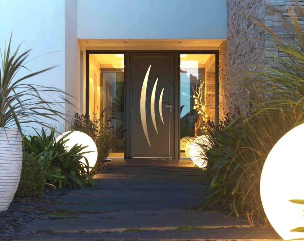 Porte d'entrée AZUR - Aluminium - recadré paysage - Pasquet menuiseries