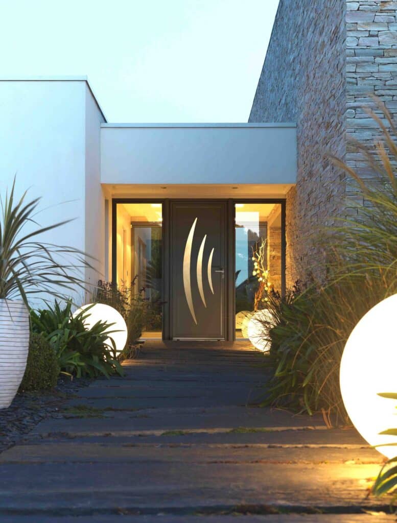 Porte d'entrée - Alu - Azur nuit - Pasquet menuiseries