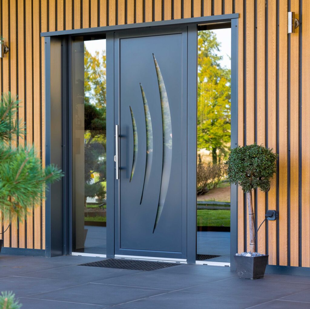 Porte d'entrée en alu - Azur - Pasquet menuiseries