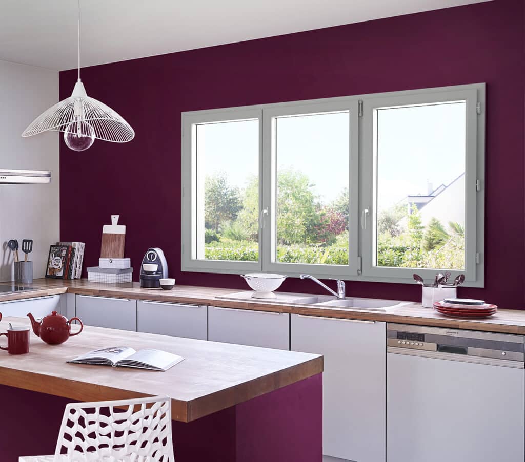 Fenêtre à la française alu - empreinte ® vue int cuisine