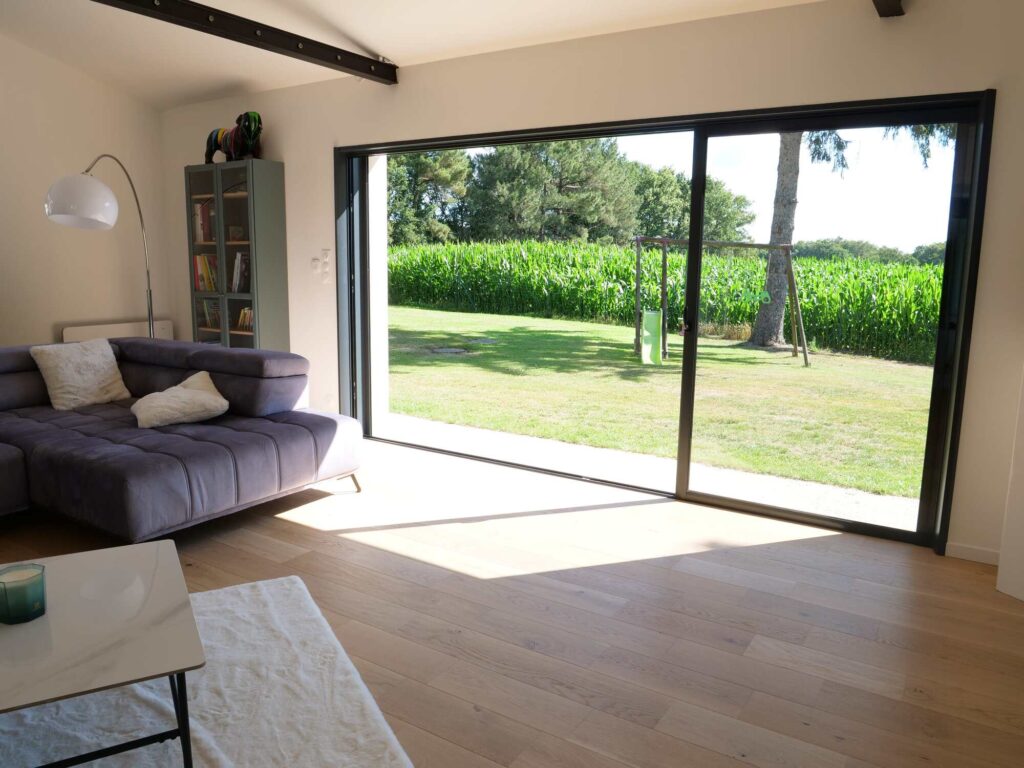 Baies vitrées galandage - Alu - empreinte - Pasquet