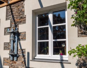 Fenêtre à la française bois Racine ®- vue ext