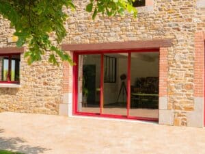 Baie vitrée coulissante - mixte - auralu® - vue ext - 3vt